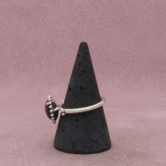 pandora sterling silver midnight star blue crystal ring size 8.5 - Picture 2 of 3